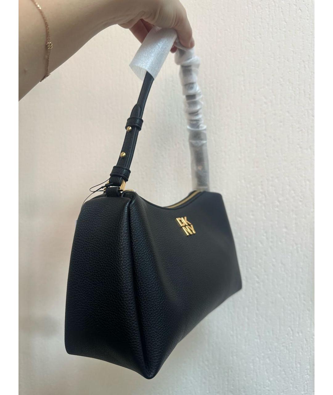 DKNY Черная сумка с короткими ручками, фото 2