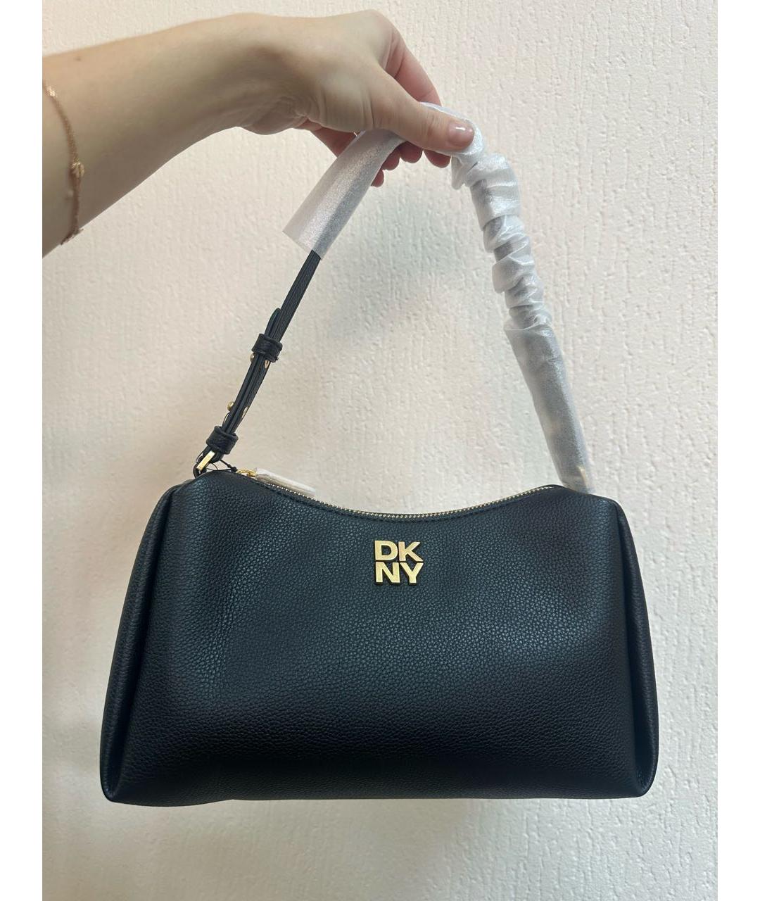 DKNY Черная сумка с короткими ручками, фото 4