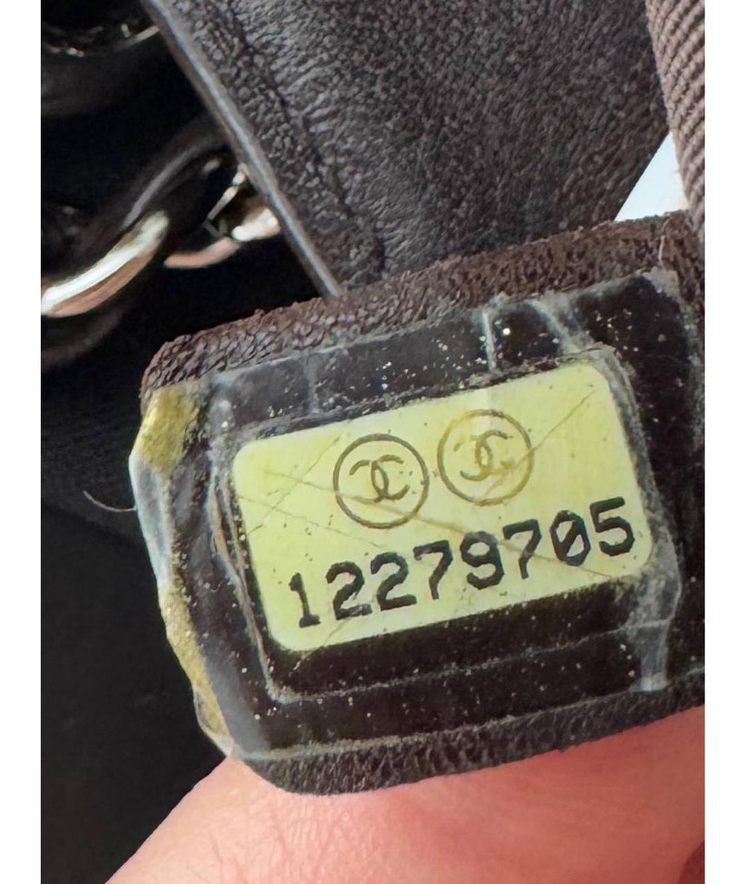 CHANEL Коричневая кожаная сумка через плечо, фото 7