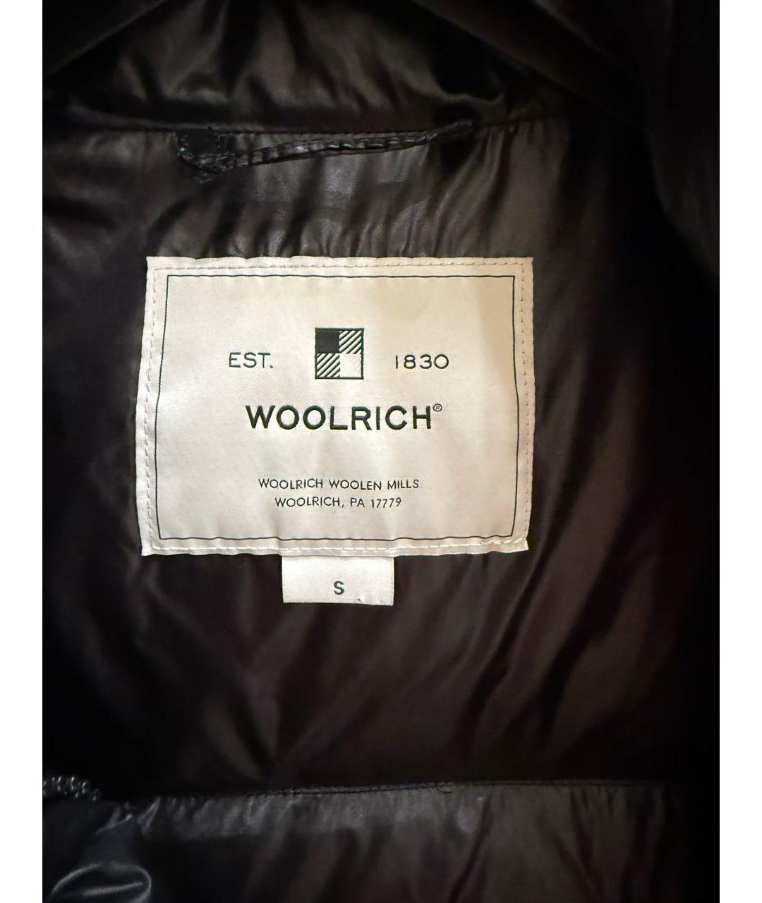 WOOLRICH Черный полиэстеровый пуховик, фото 3