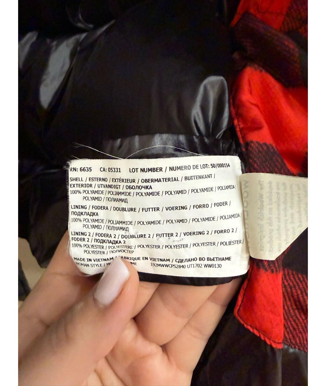 WOOLRICH Черный полиэстеровый пуховик, фото 8