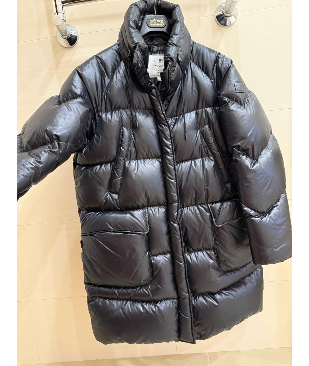 WOOLRICH Черный полиэстеровый пуховик, фото 2