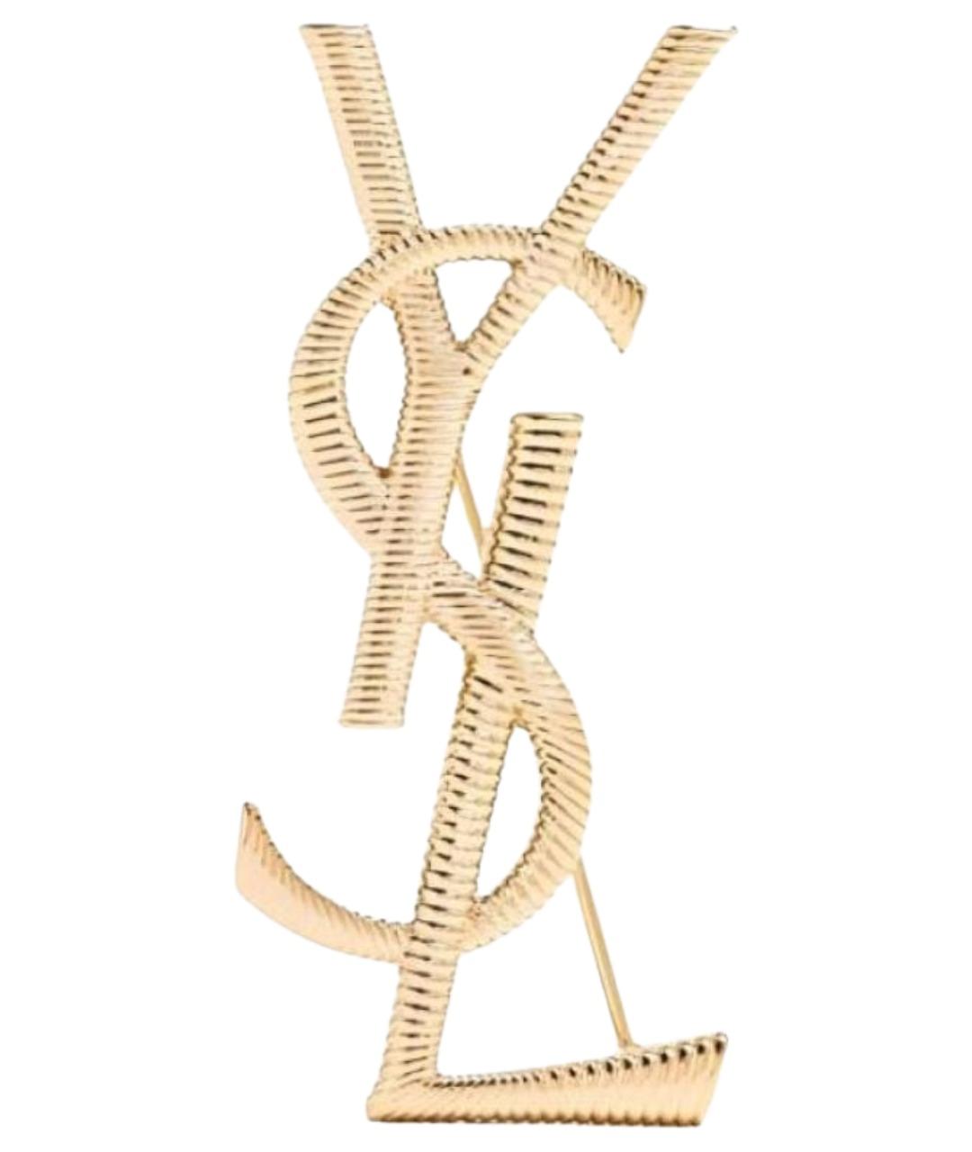 SAINT LAURENT Золотая булавка / брошь, фото 1