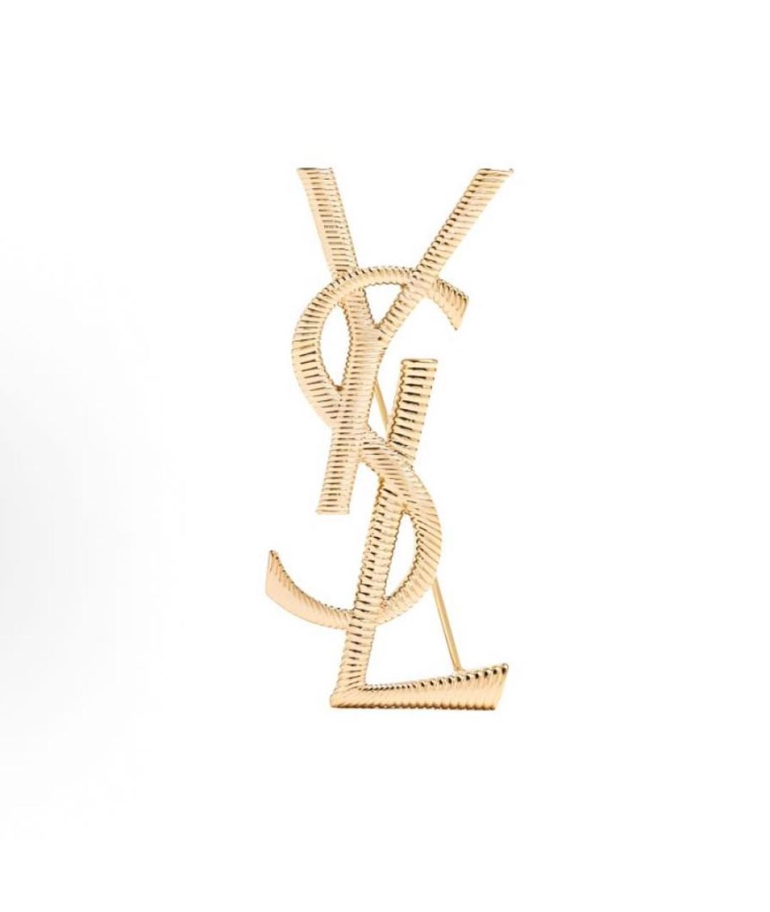 SAINT LAURENT Золотая булавка / брошь, фото 4