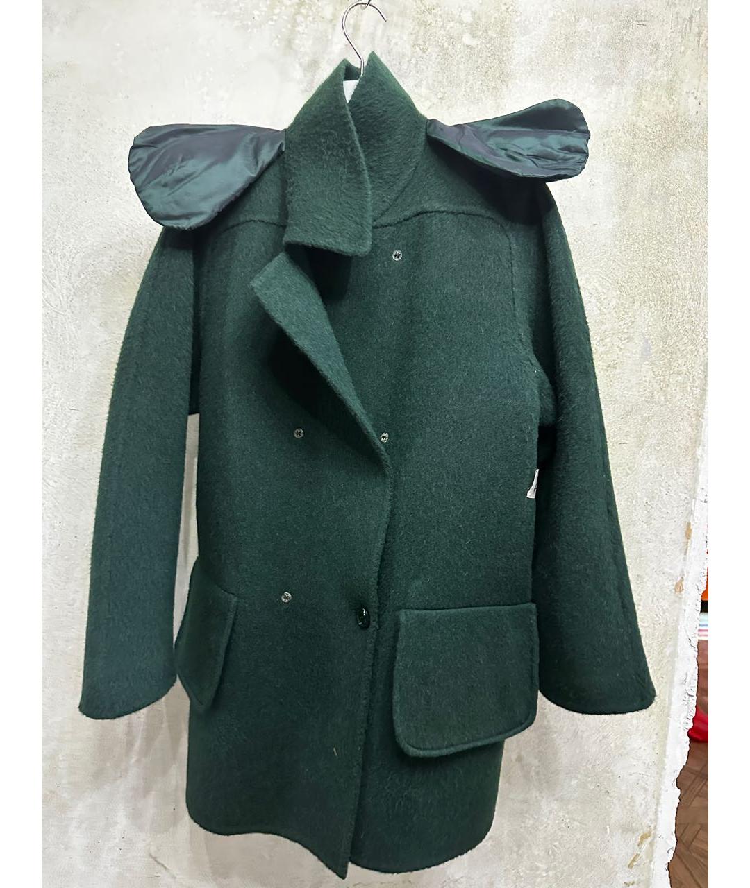 HERNO Зеленые шерстяное пальто, фото 7