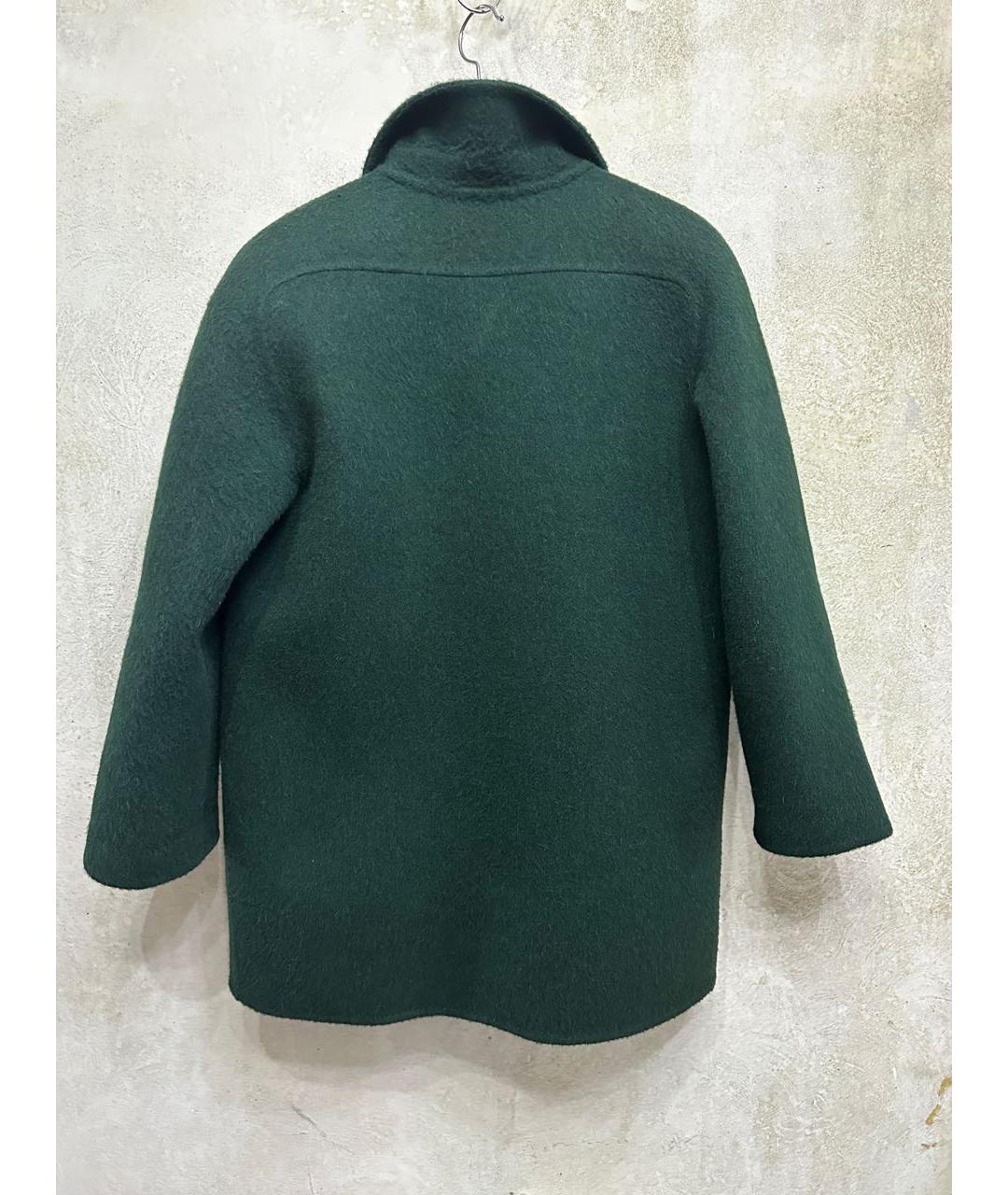 HERNO Зеленые шерстяное пальто, фото 2