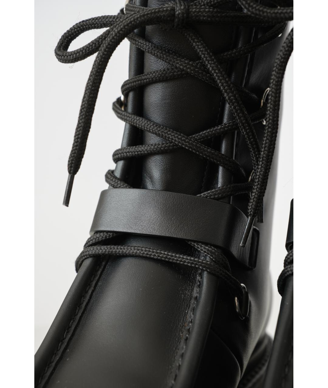 HERMES Черные кожаные ботинки, фото 7