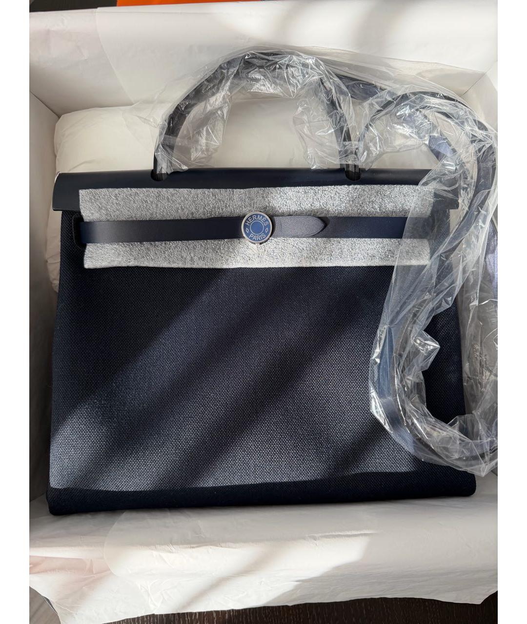 HERMES Темно-синяя сумка через плечо, фото 2