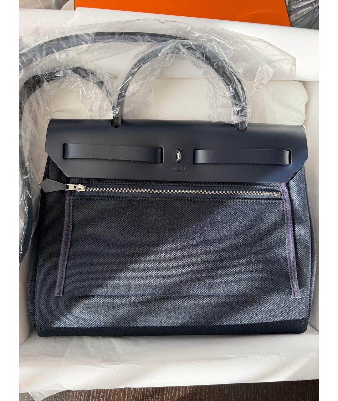 HERMES Темно-синяя сумка через плечо, фото 4