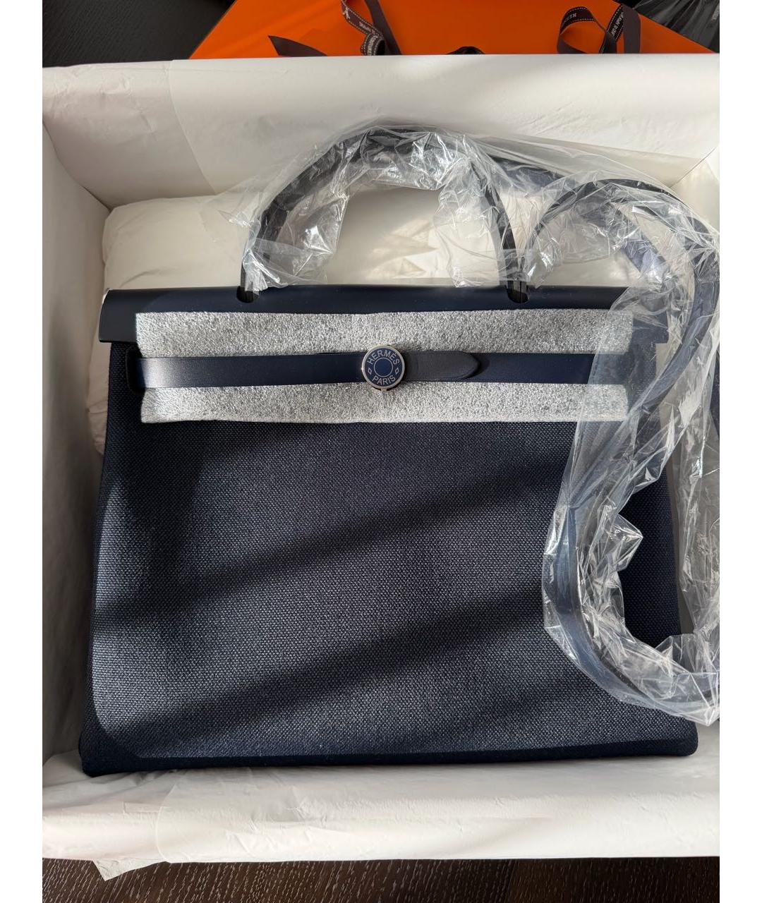 HERMES Темно-синяя сумка через плечо, фото 5