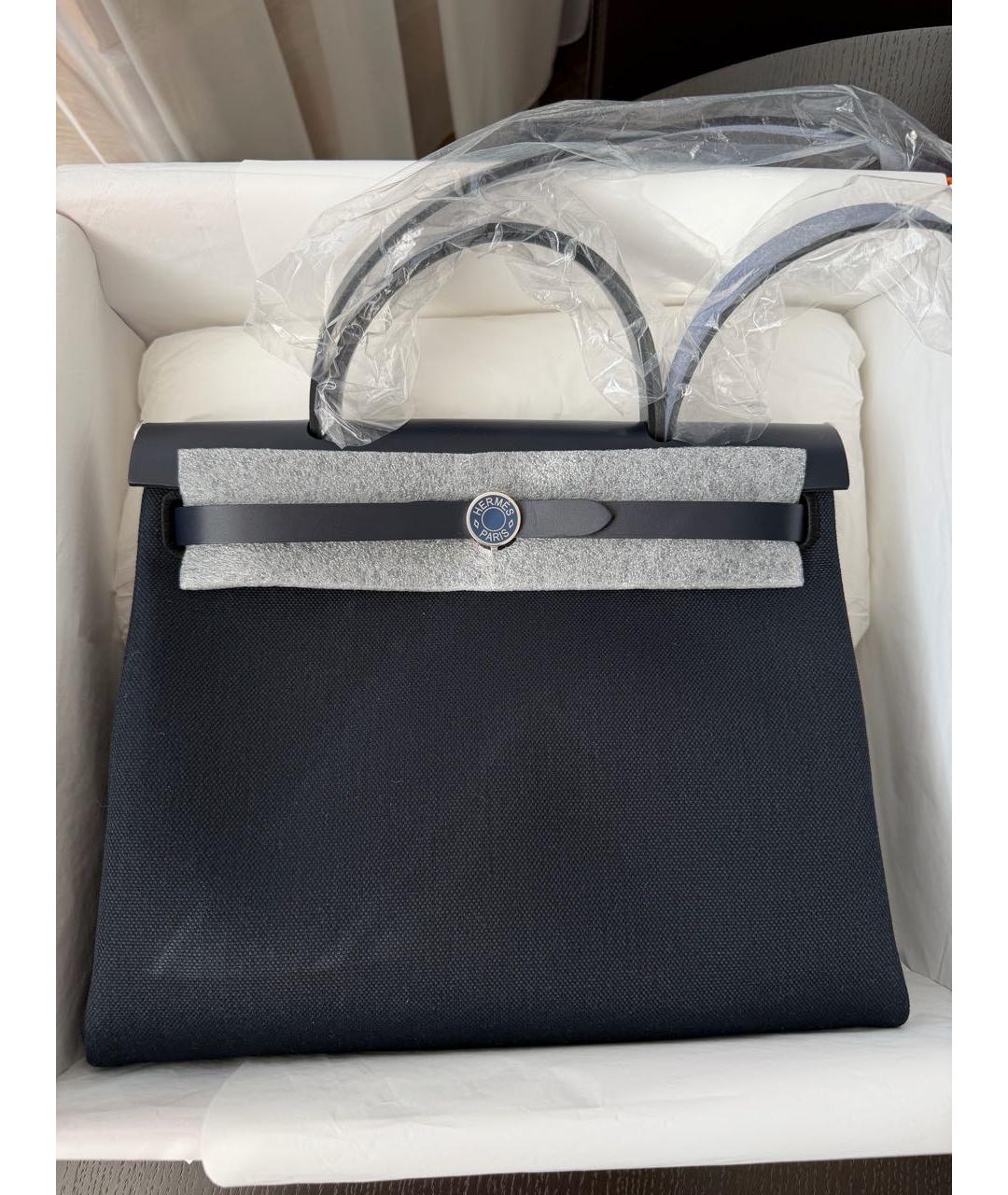 HERMES Темно-синяя сумка через плечо, фото 3