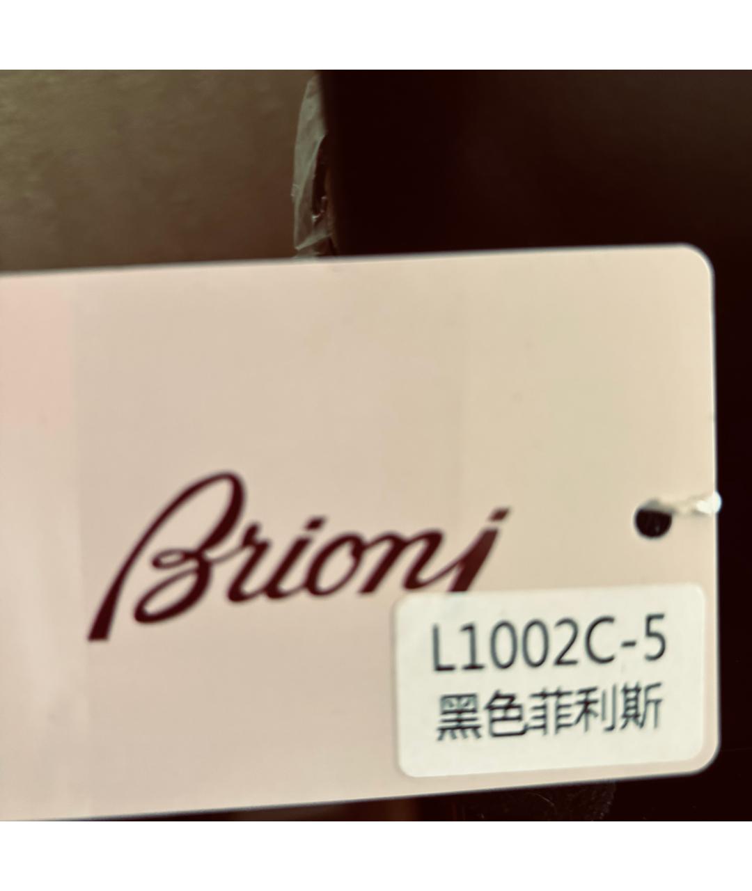 BRIONI Черный кожаный портфель, фото 2