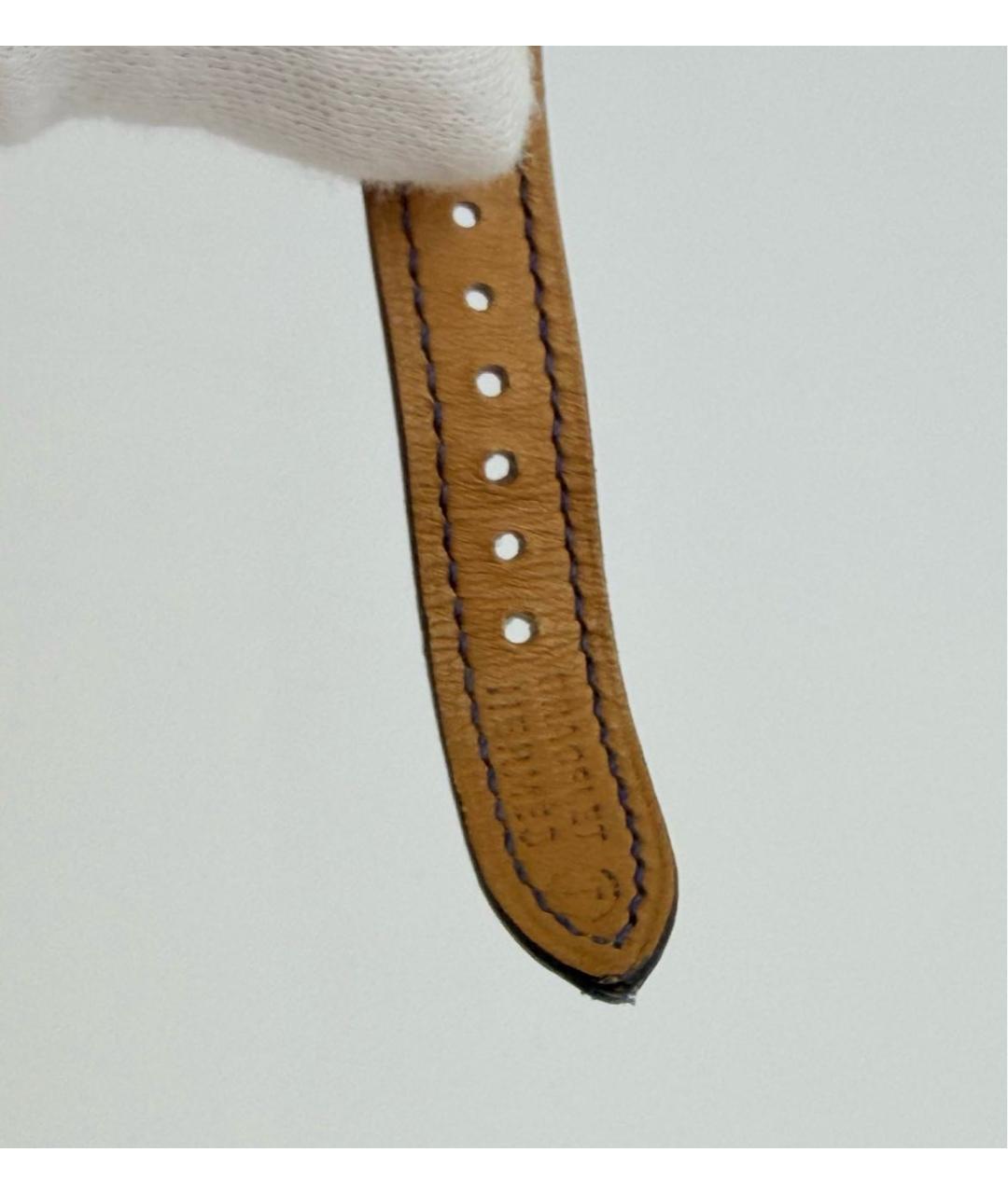 HERMES Синие позолоченные часы, фото 7