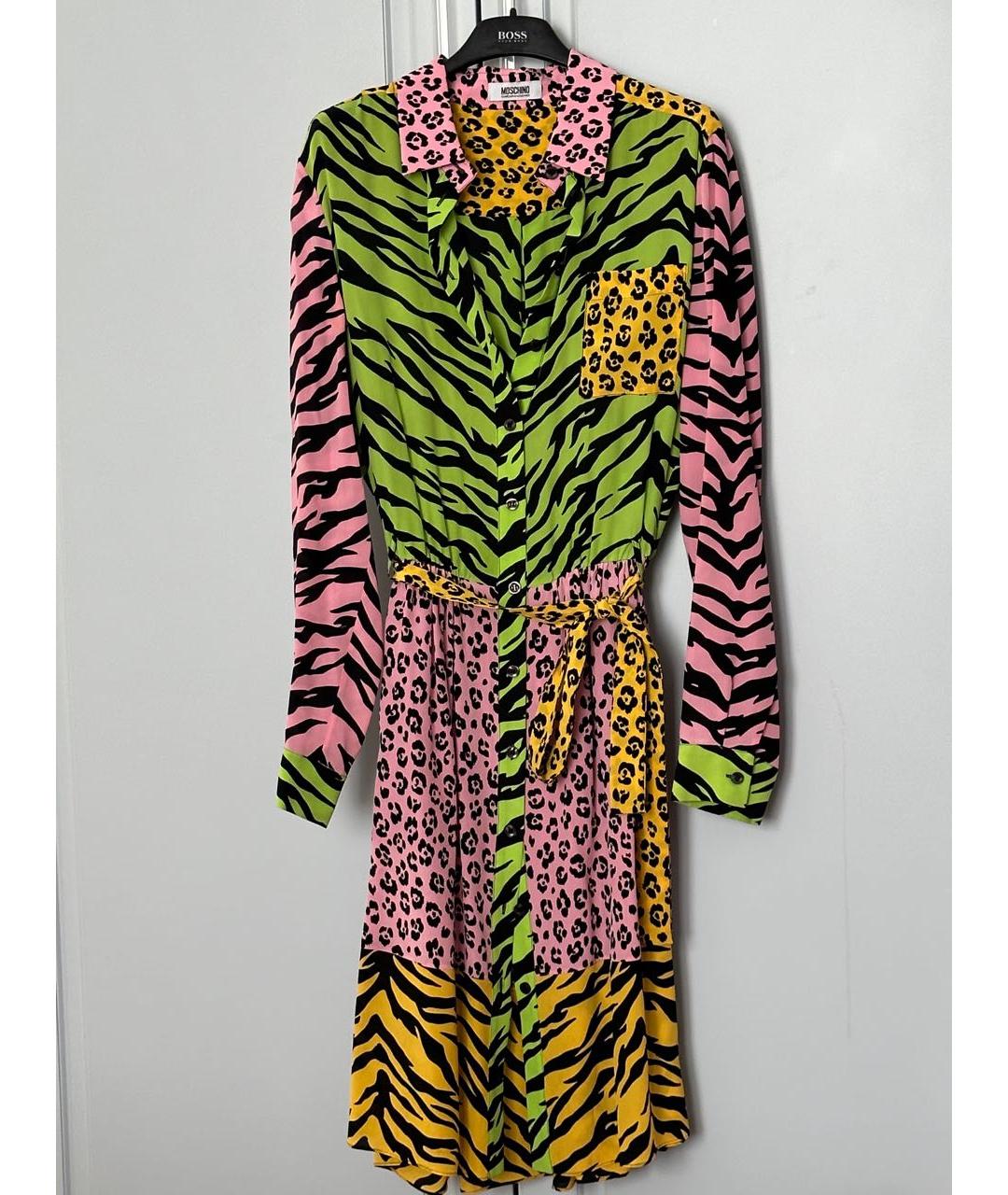 MOSCHINO Мульти повседневное платье, фото 7