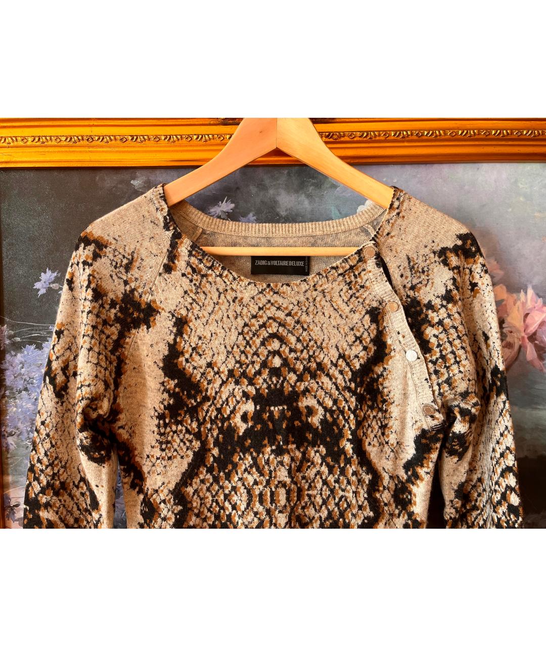 ZADIG & VOLTAIRE Мульти кашемировое повседневное платье, фото 2