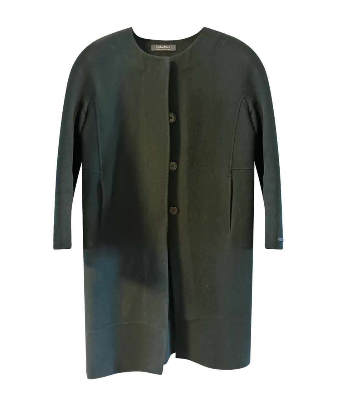 'S MAX MARA Зеленые шерстяное пальто, фото 1