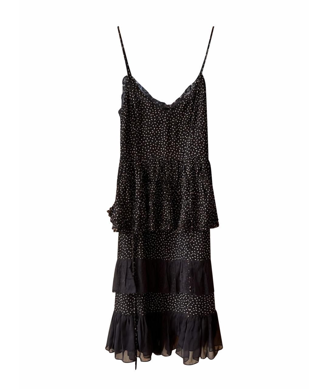 ALBERTA FERRETTI Мульти шелковый сарафан, фото 1