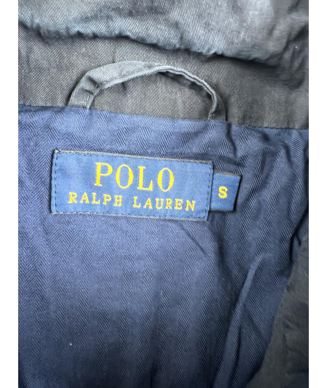 RALPH LAUREN Темно-синяя хлопковая куртка, фото 3