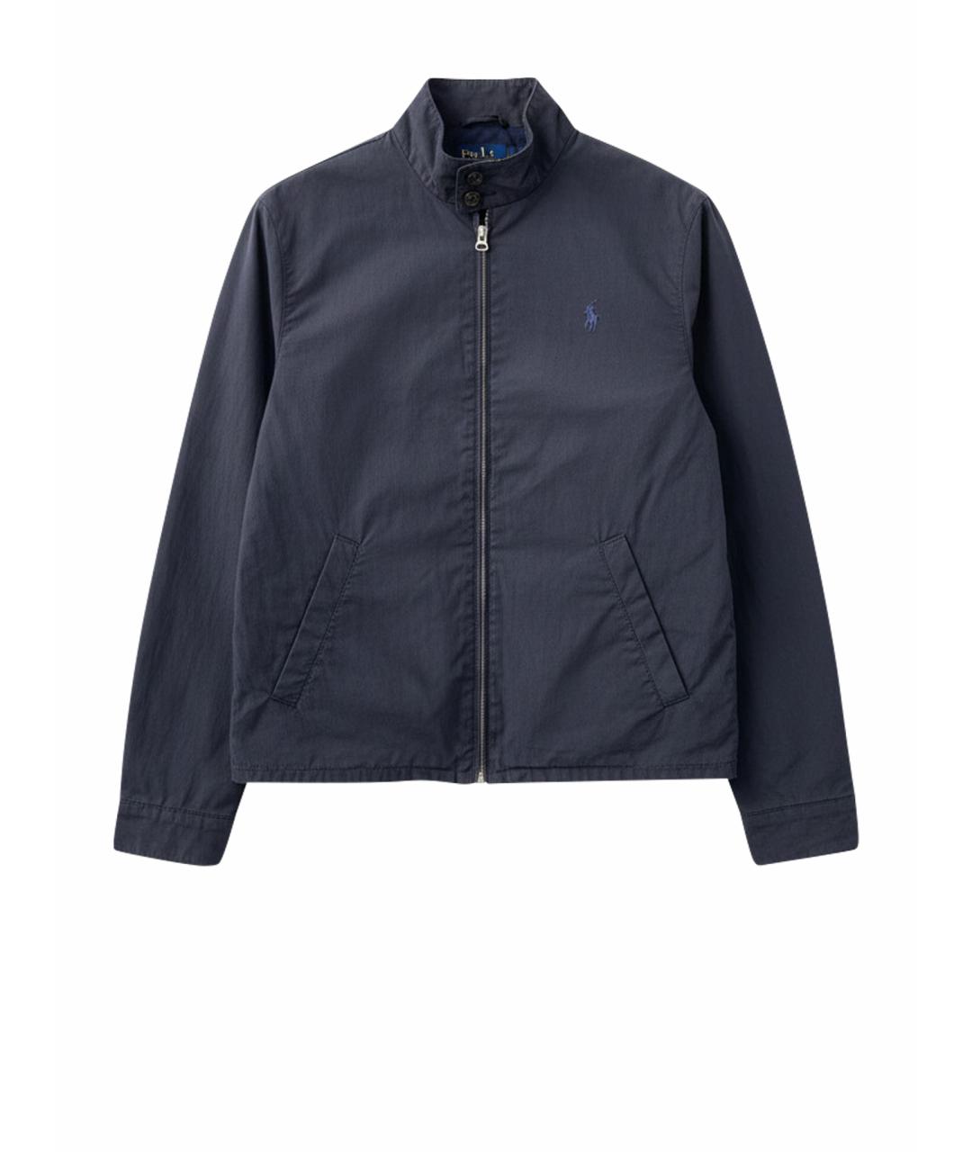 RALPH LAUREN Темно-синяя хлопковая куртка, фото 1