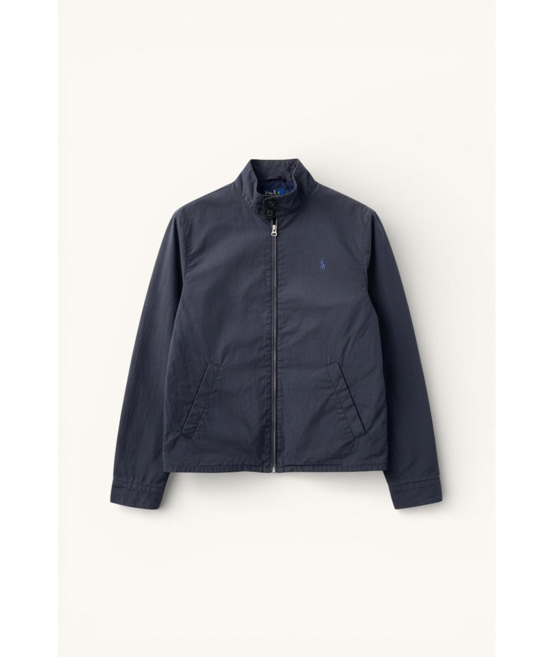 RALPH LAUREN Темно-синяя хлопковая куртка, фото 7