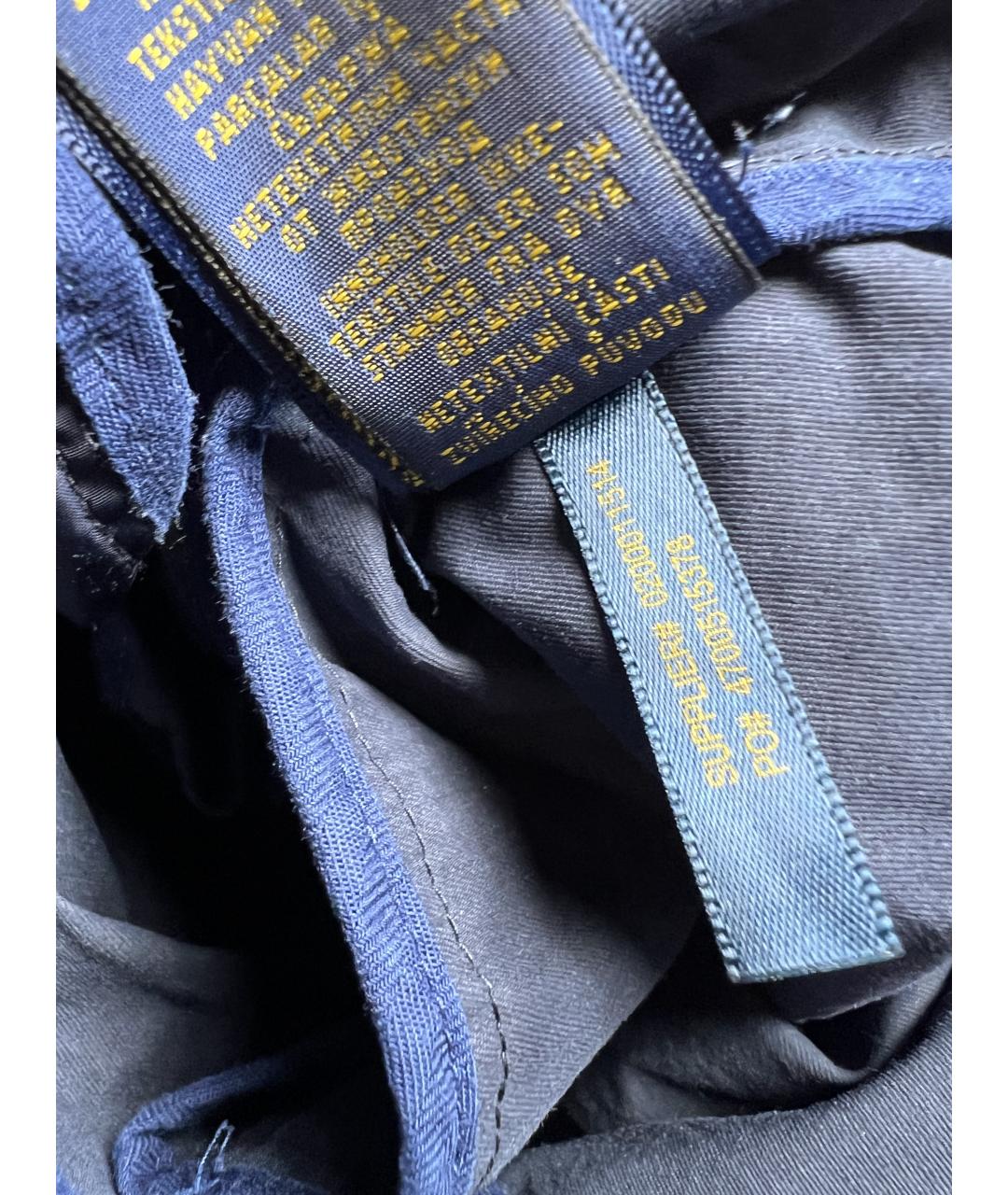 RALPH LAUREN Темно-синяя хлопковая куртка, фото 6