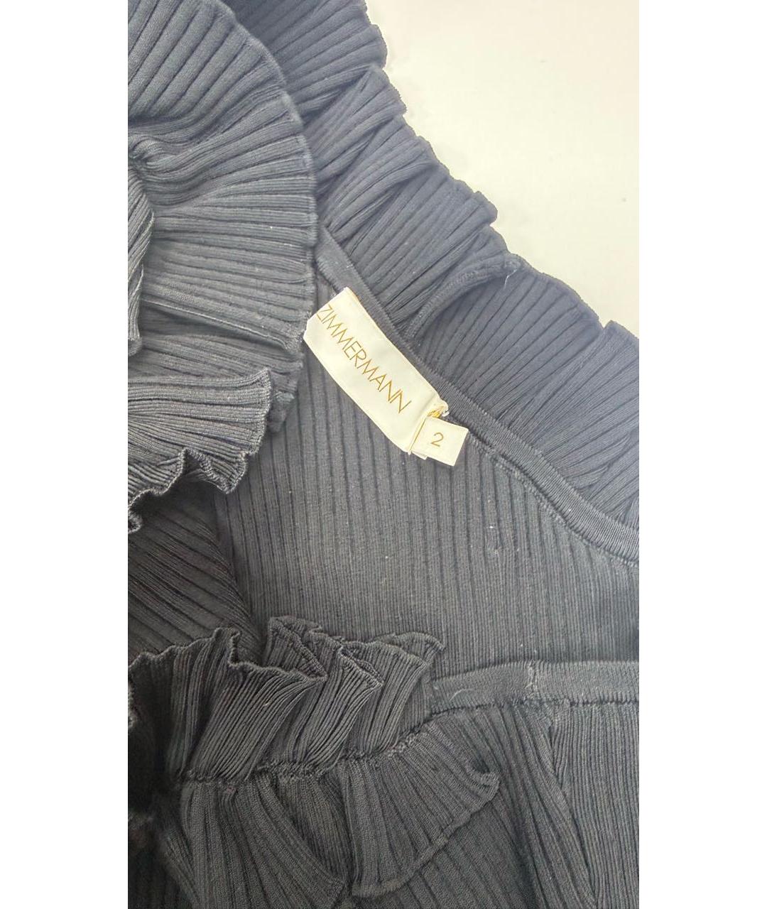 ZIMMERMANN Черный вискозный джемпер / свитер, фото 5