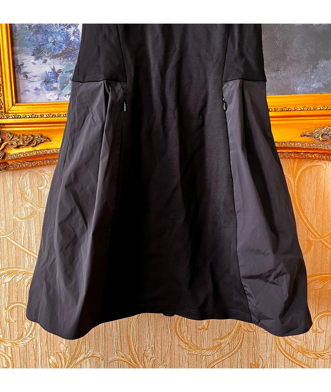 JIL SANDER Черное вискозное повседневное платье, фото 3