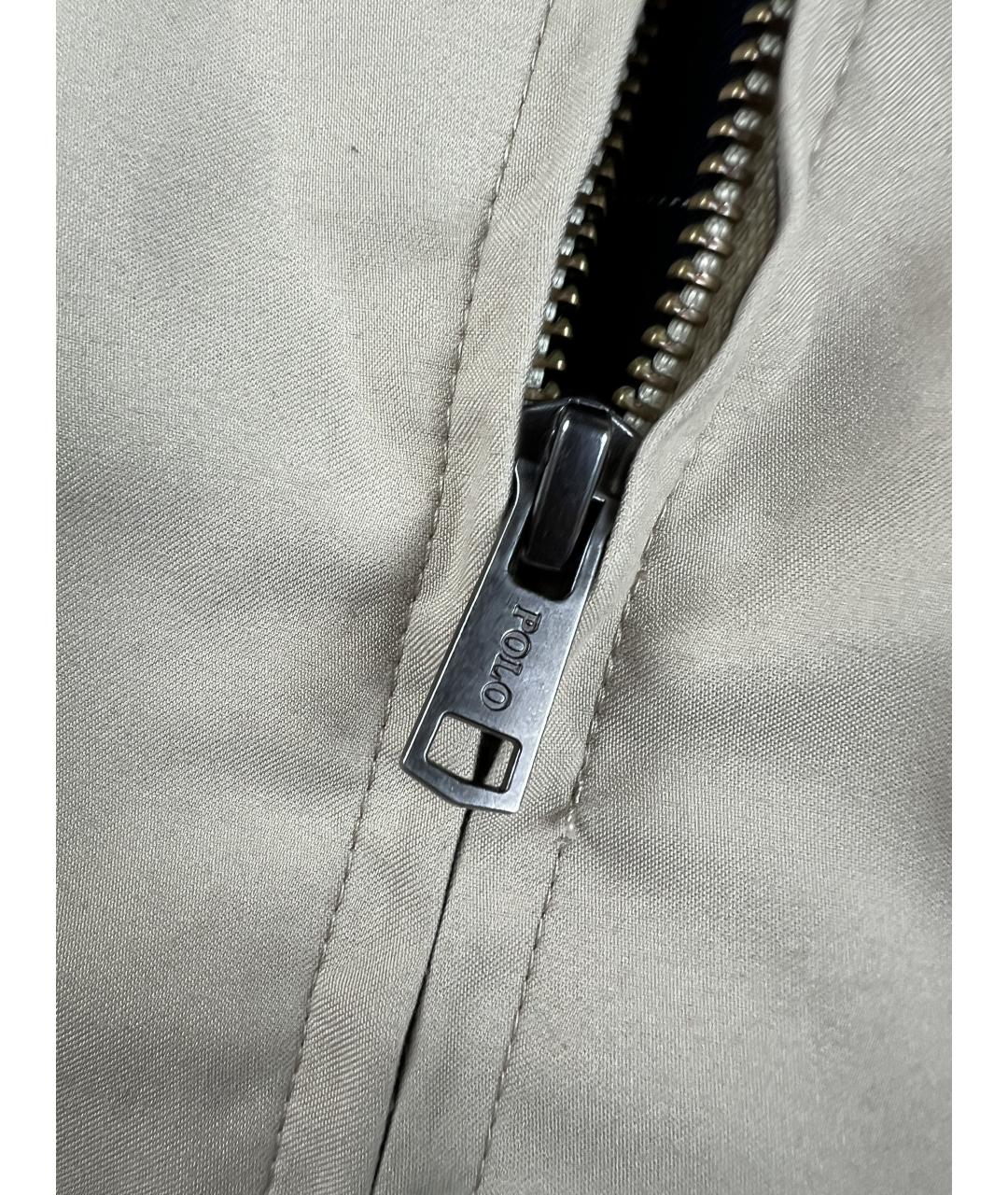 RALPH LAUREN Бежевая хлопковая куртка, фото 3