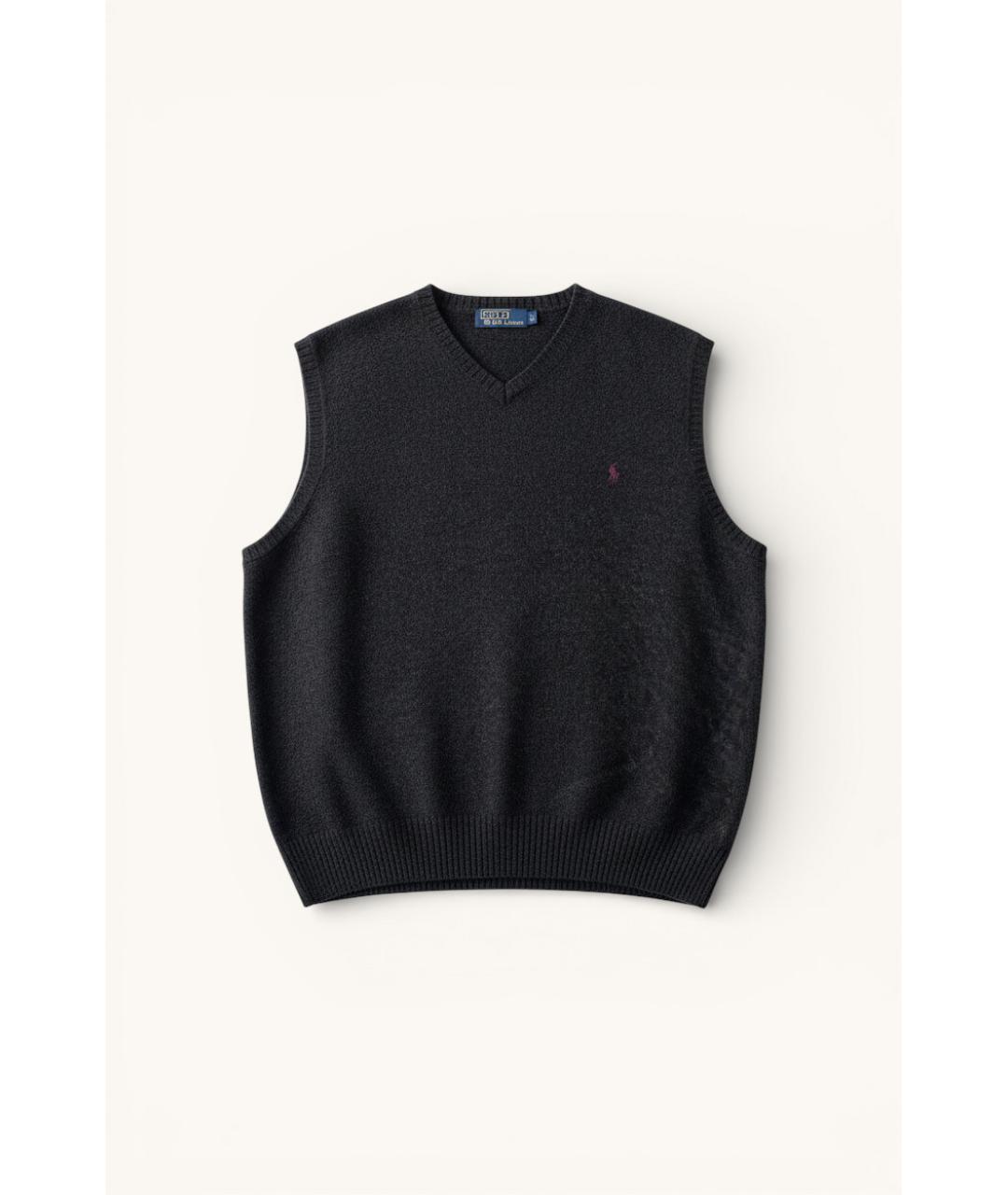 RALPH LAUREN Серая шерстяная жилетка, фото 5