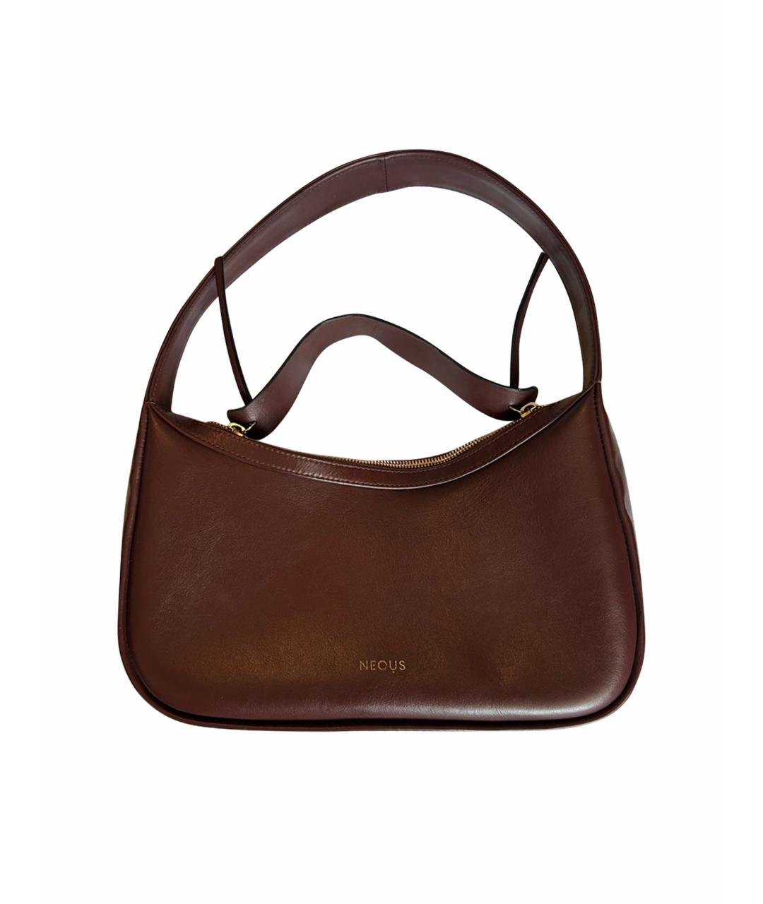 NEOUS Коричневая кожаная сумка тоут, фото 1