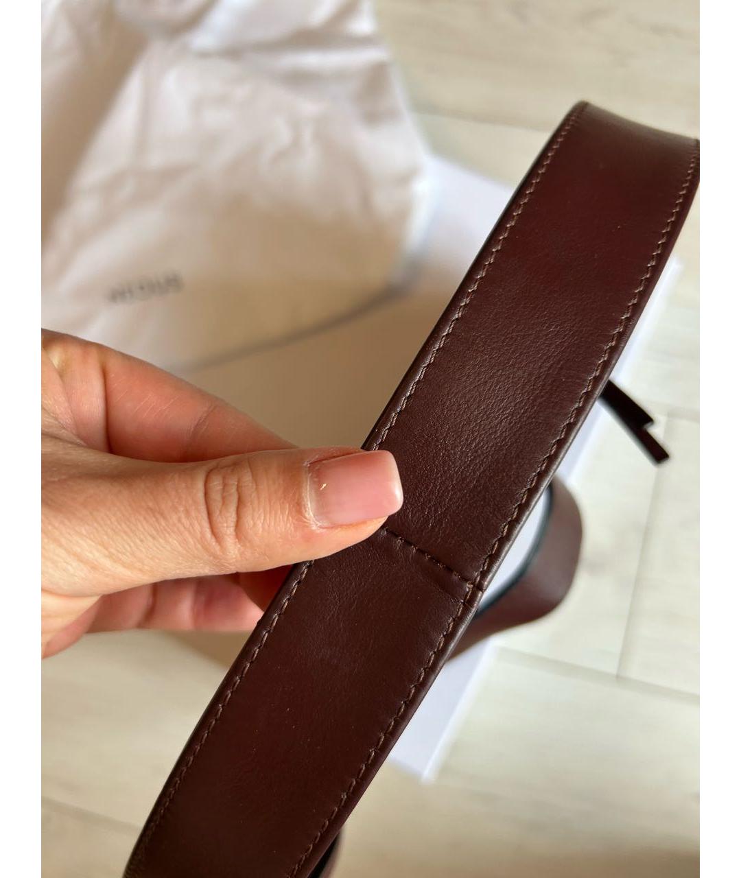 NEOUS Коричневая кожаная сумка тоут, фото 4