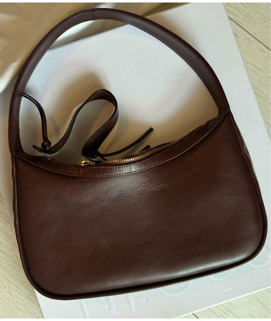 NEOUS Коричневая кожаная сумка тоут, фото 8