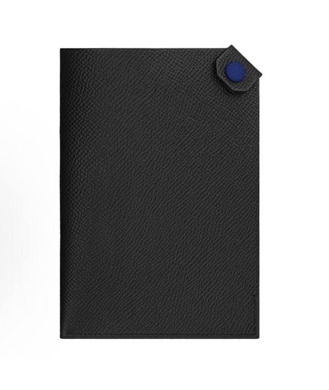 HERMES Черная кожаная визитница, фото 4