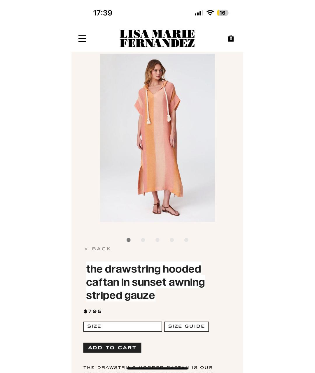 LISA MARIE FERNANDEZ Фуксия льняная туника, фото 8