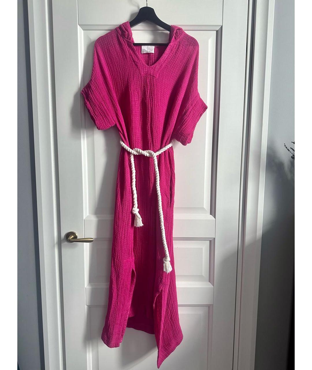 LISA MARIE FERNANDEZ Фуксия льняная туника, фото 3