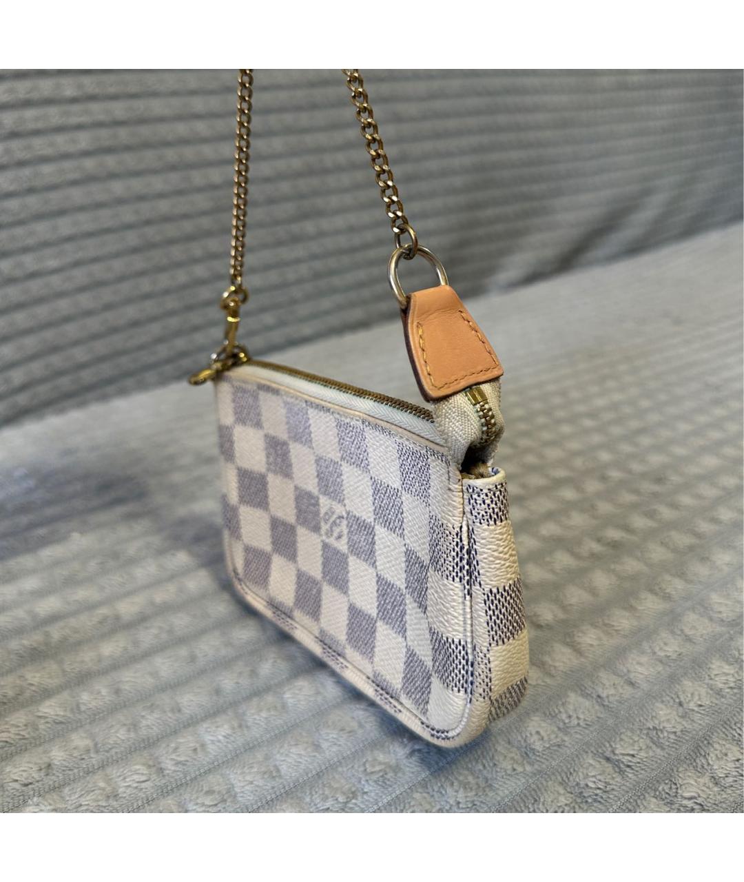 LOUIS VUITTON Белая сумка с короткими ручками из искусственной кожи, фото 2