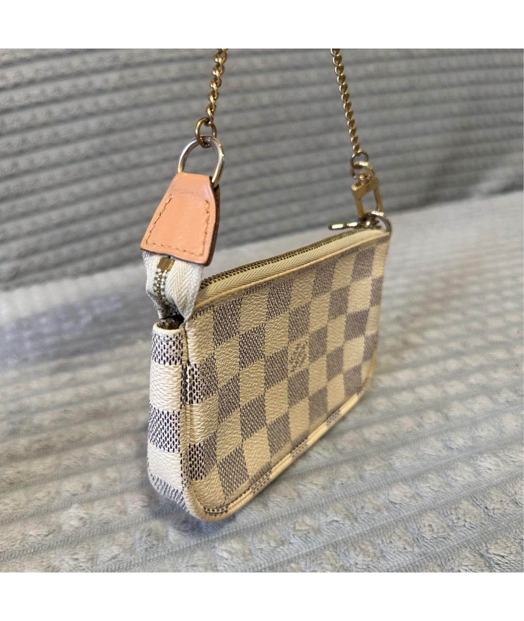 LOUIS VUITTON Белая сумка с короткими ручками из искусственной кожи, фото 3