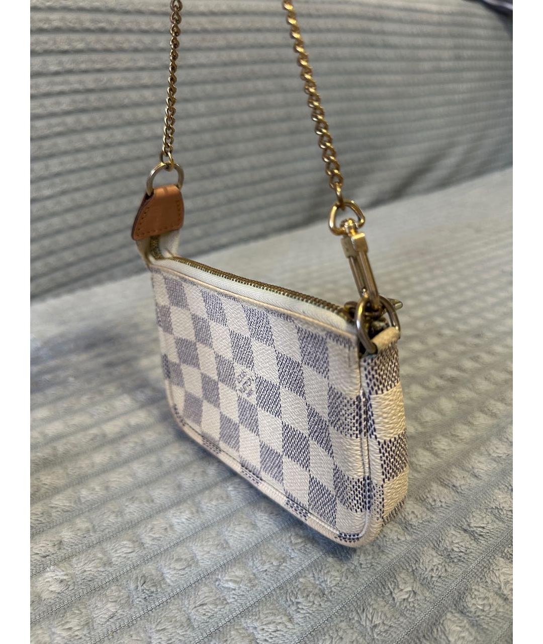 LOUIS VUITTON Белая сумка с короткими ручками из искусственной кожи, фото 6