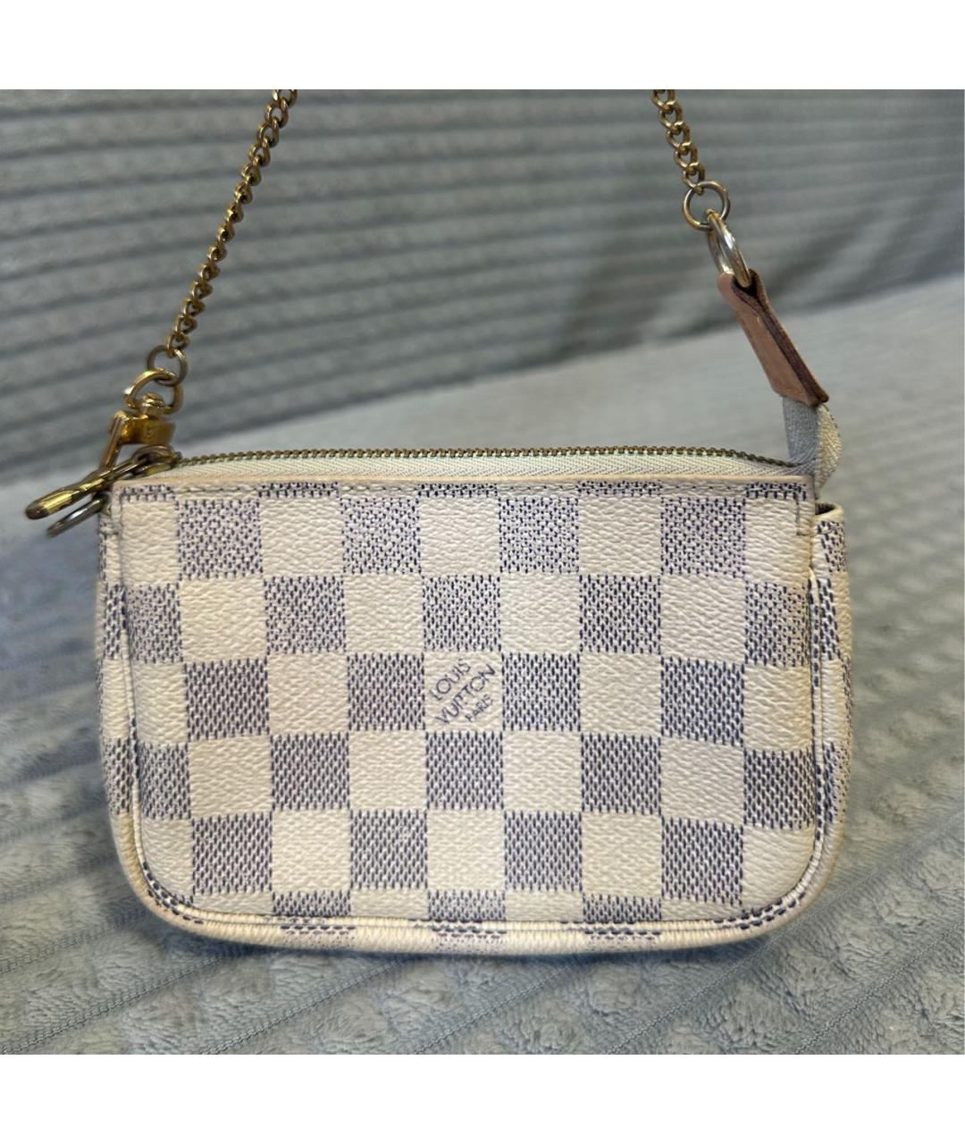 LOUIS VUITTON Белая сумка с короткими ручками из искусственной кожи, фото 9