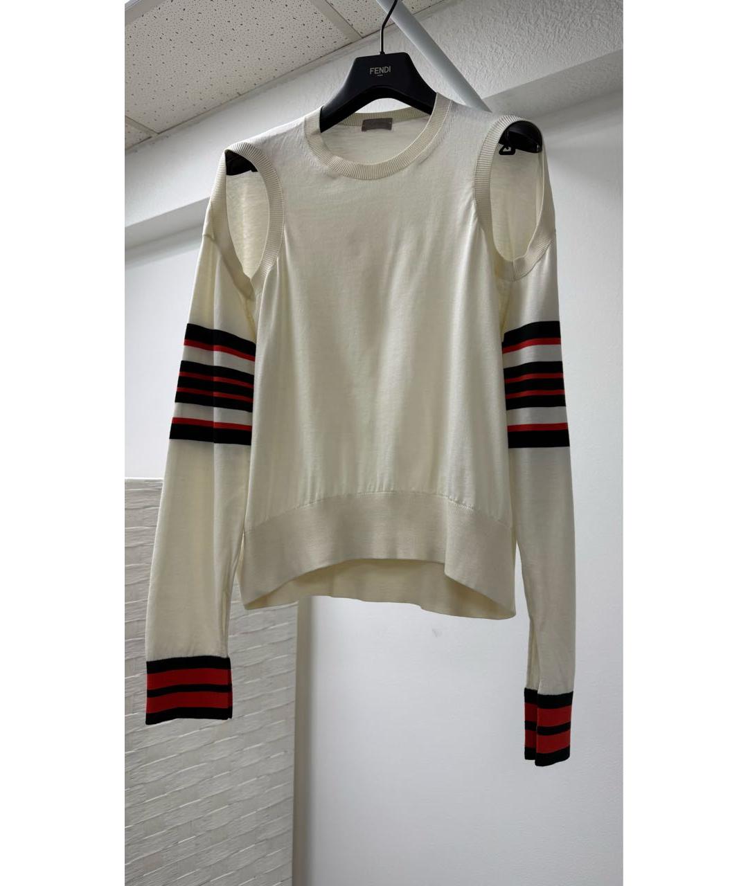 MRZ Белый хлопковый джемпер / свитер, фото 7