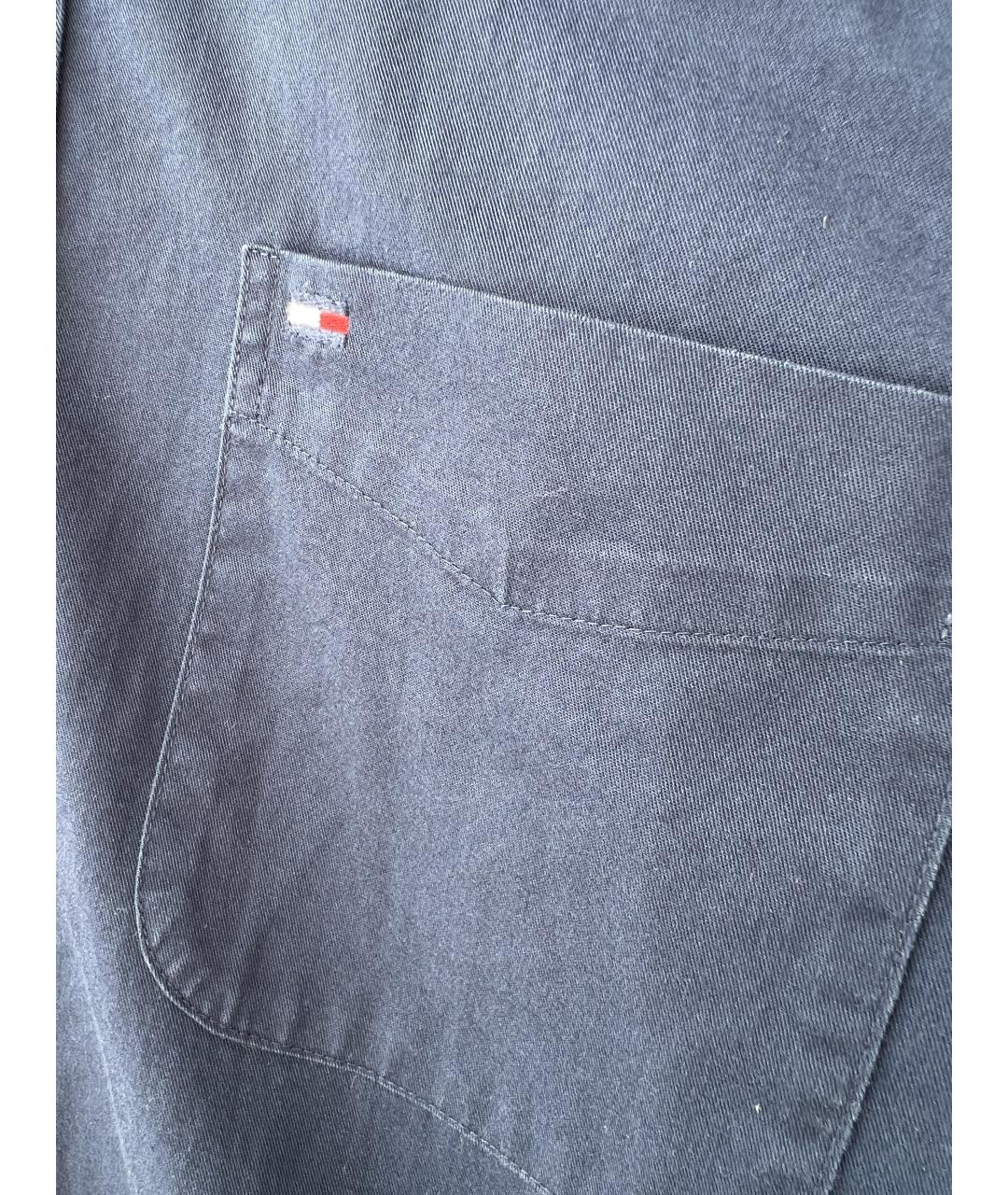 TOMMY HILFIGER Темно-синяя хлопковая классическая рубашка, фото 2