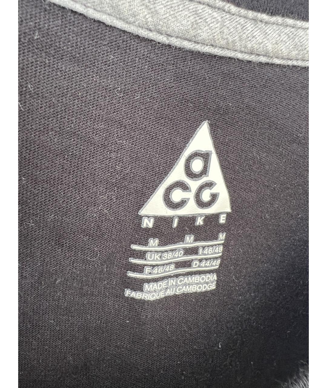 NIKE ACG Черная хлопковая футболка, фото 3