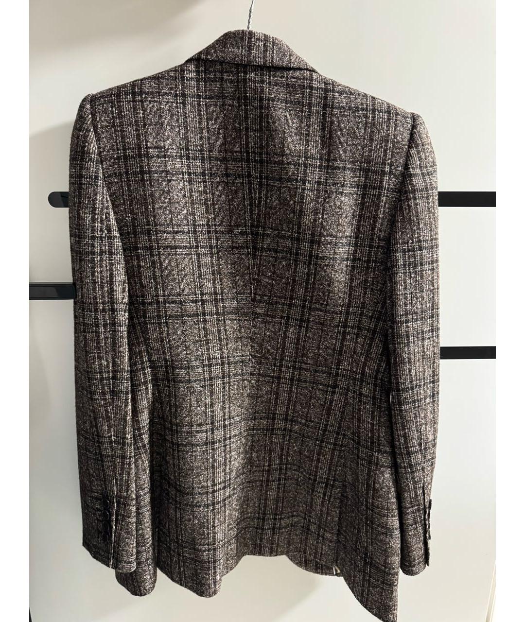 DOLCE&GABBANA Антрацитовый шерстяной костюм с брюками, фото 4