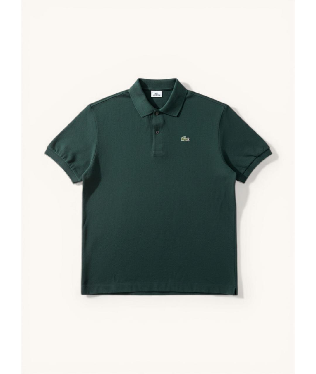 LACOSTE Зеленые хлопковое поло с коротким рукавом, фото 6