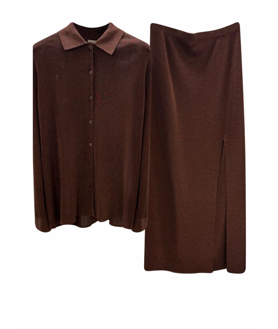 12 STOREEZ Коричневый костюм с юбками, фото 1