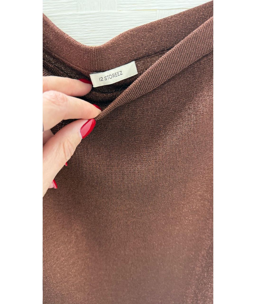 12 STOREEZ Коричневый костюм с юбками, фото 4