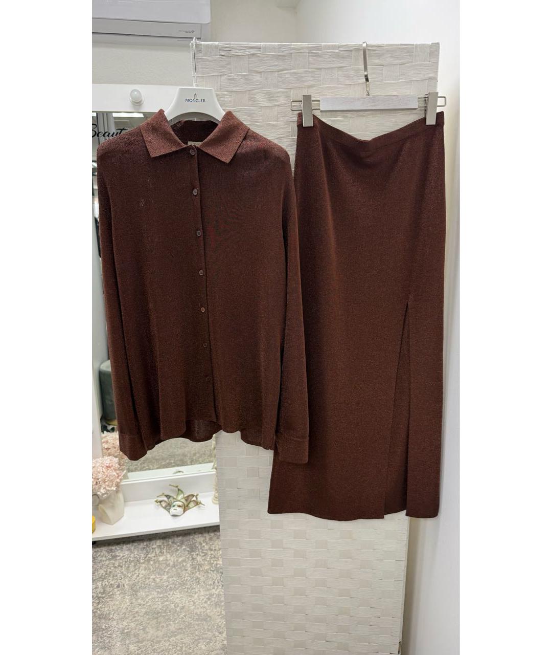 12 STOREEZ Коричневый костюм с юбками, фото 8