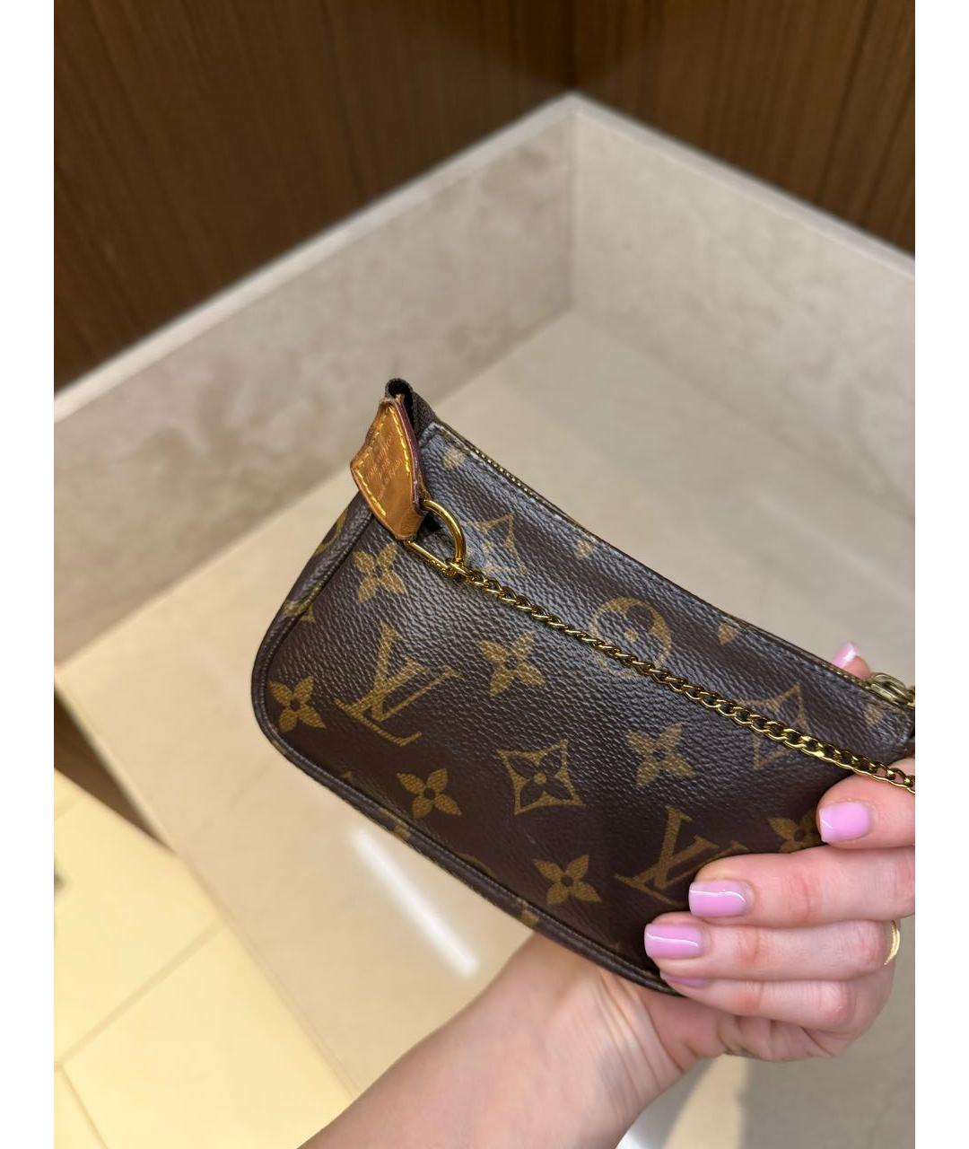 LOUIS VUITTON Коричневая сумка с короткими ручками, фото 6