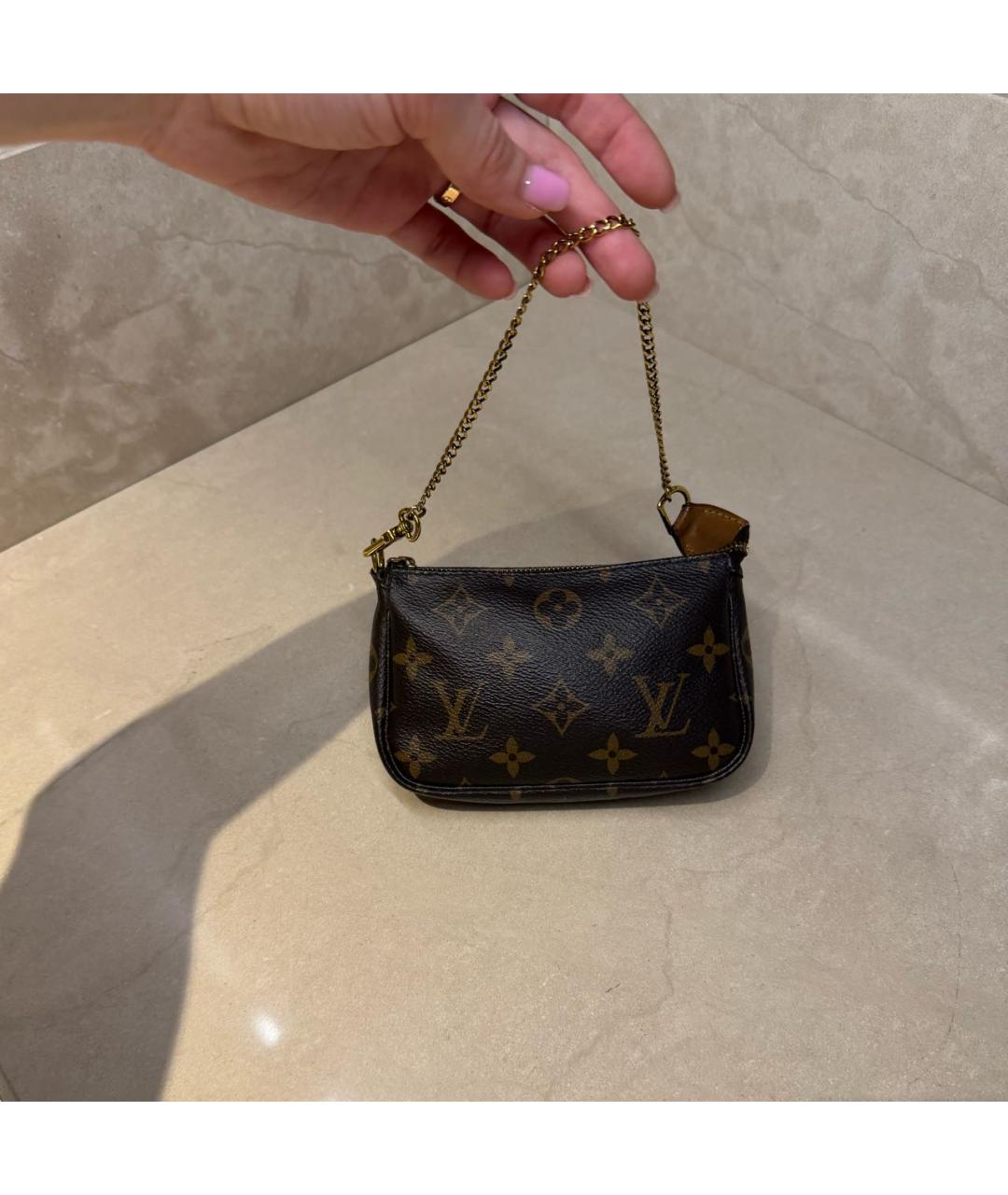 LOUIS VUITTON Коричневая сумка с короткими ручками, фото 2