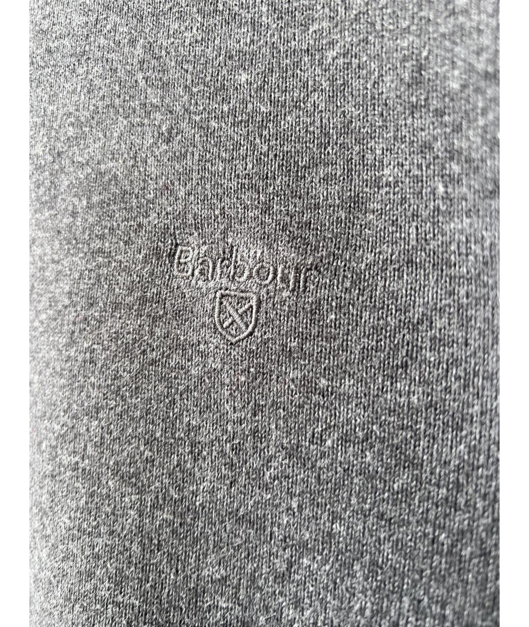 BARBOUR Серый хлопковый джемпер / свитер, фото 2